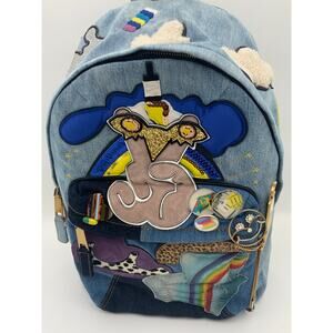 Marc Jacobs denim "Julie biker" backpack